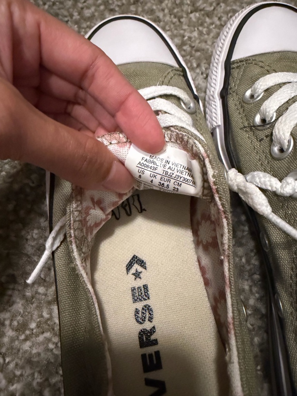 Converse Chuck Taylor All Star Low Top Sneakers - Olive - Picture 5 of 6